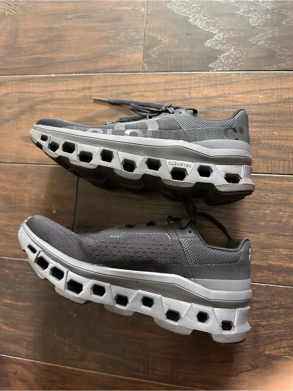 New On Running Cloudmonster Women’s 6.5 Running Shoe - Black/Magnet